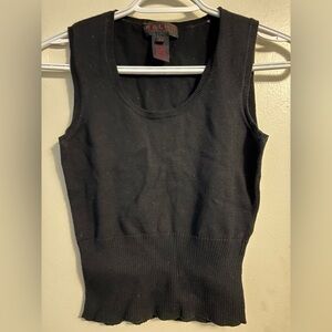 Ralph Lauren 100% Cotton Black Scoop Neck Tank Vest